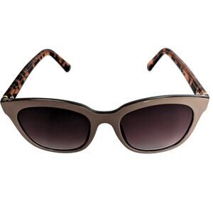 Tortoiseshell Beige UV Protection Sunglasses Retro Chic Summer Shades